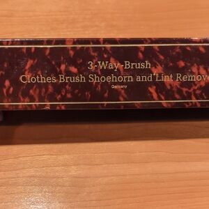 3-Way Brush Clothes Brush Shoehorn and Lint Remover